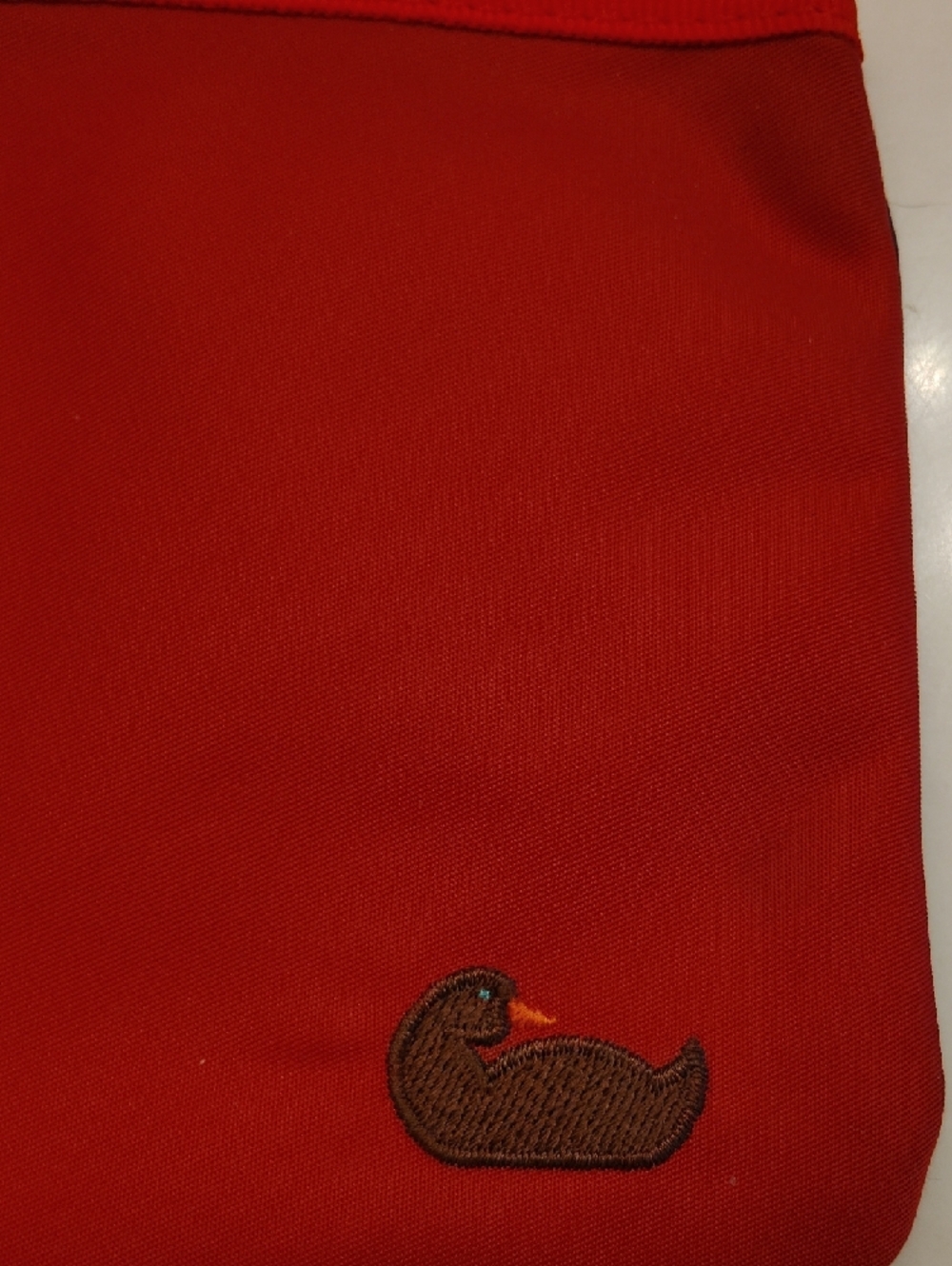 Dooney & Bourke Red Wristlet with Brown Strap!! - Picture 8 of 14